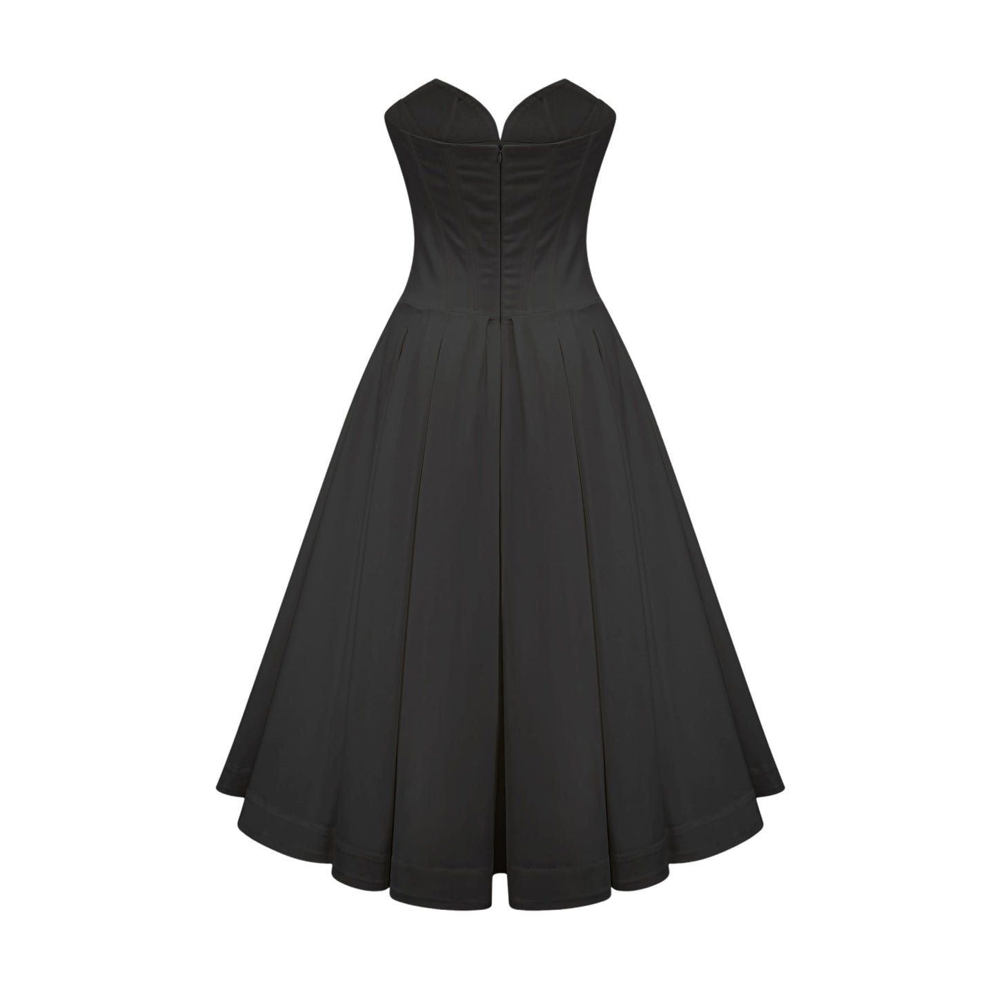 Katherine straplez korse midi elbise