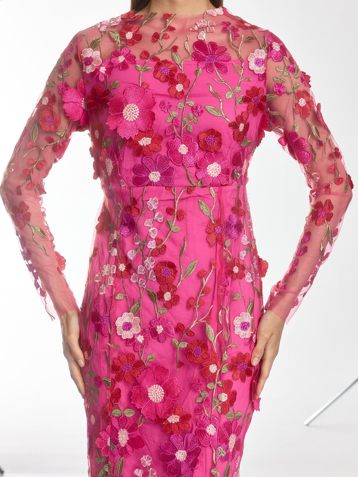 Rosstef Hot Pink Midi Giyin