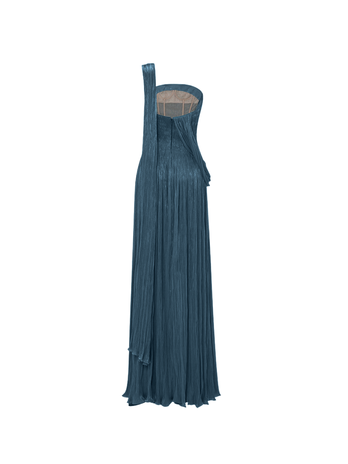 Rosstef Strapless Drape Maxi Giyin