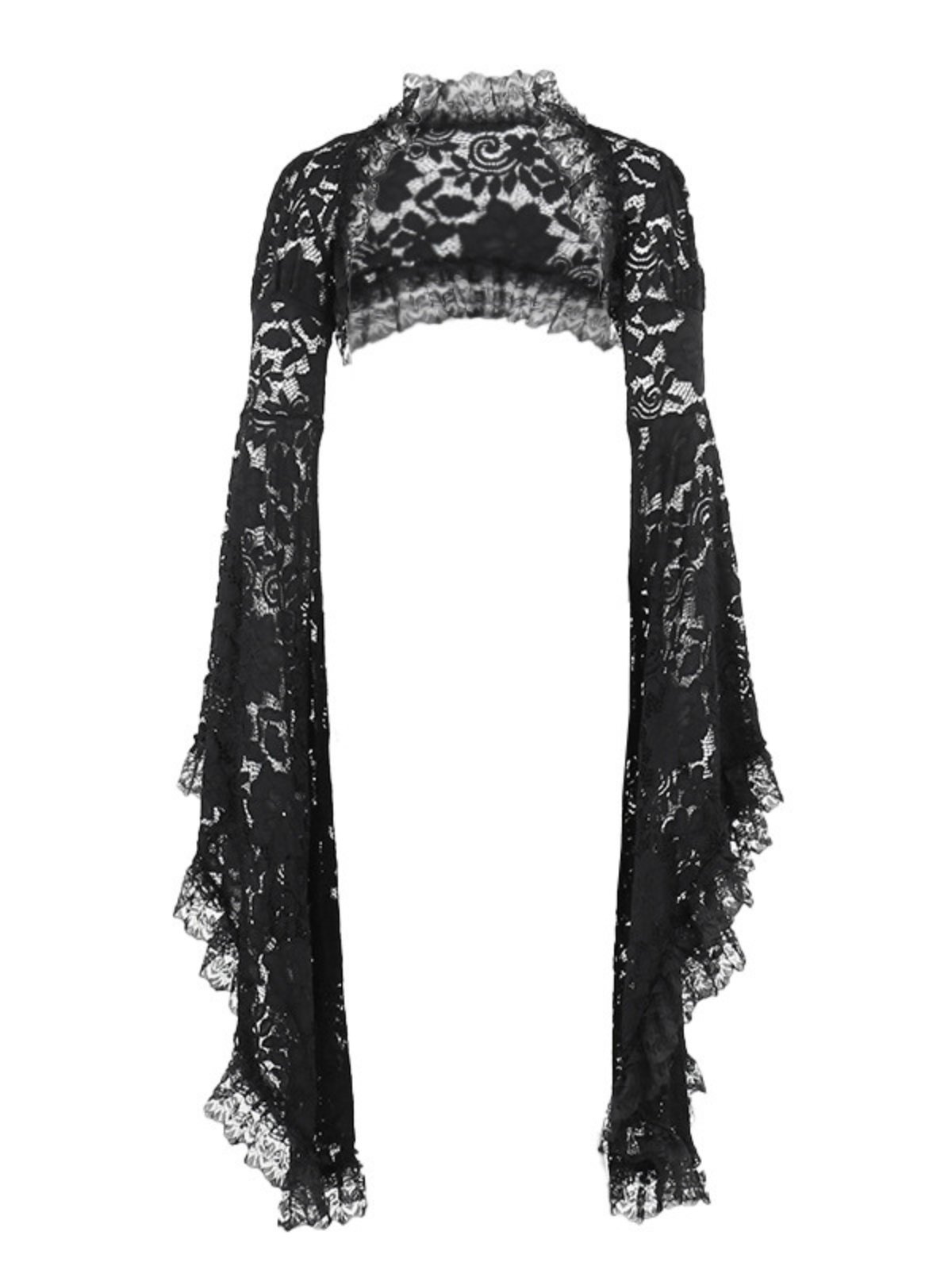 Malaz Flare Sleeve Lace Shrug