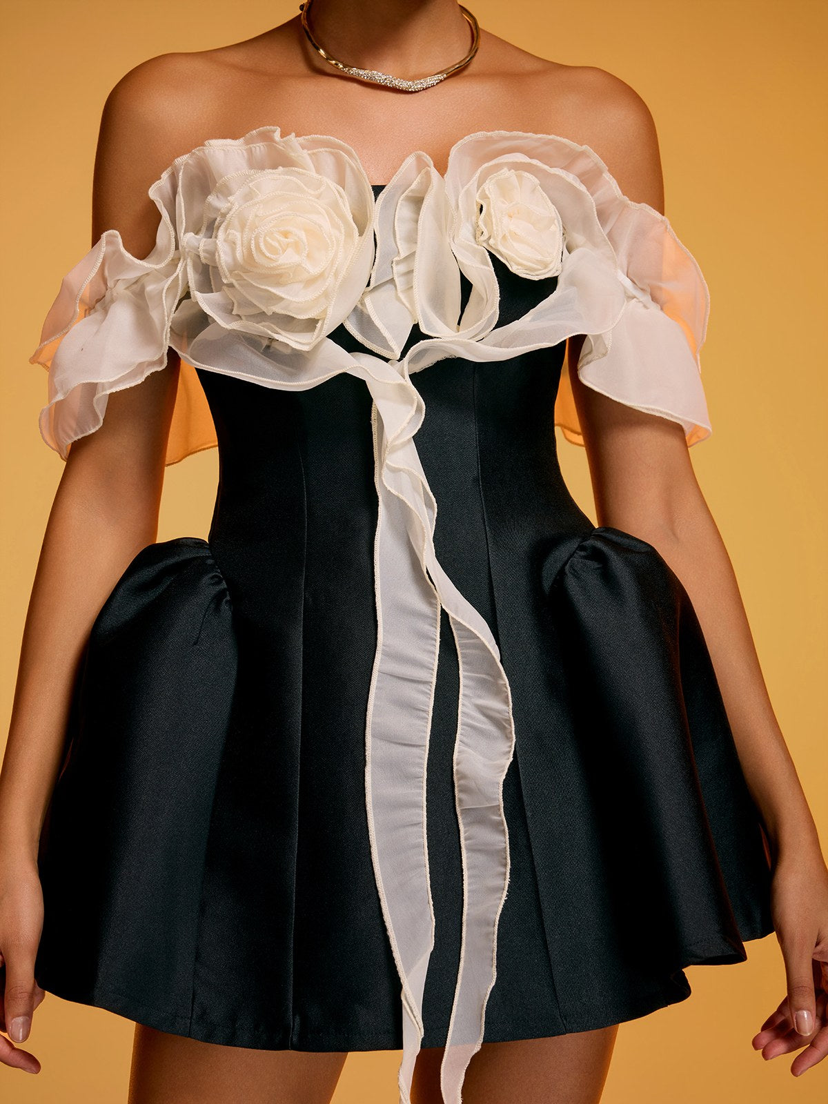 Rosstef Flower Mini Dress