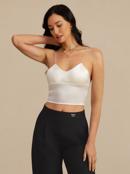 Rosstef Silk Crop Top: Güçlü ve Çıkarıcı V-Kol Çamaşır