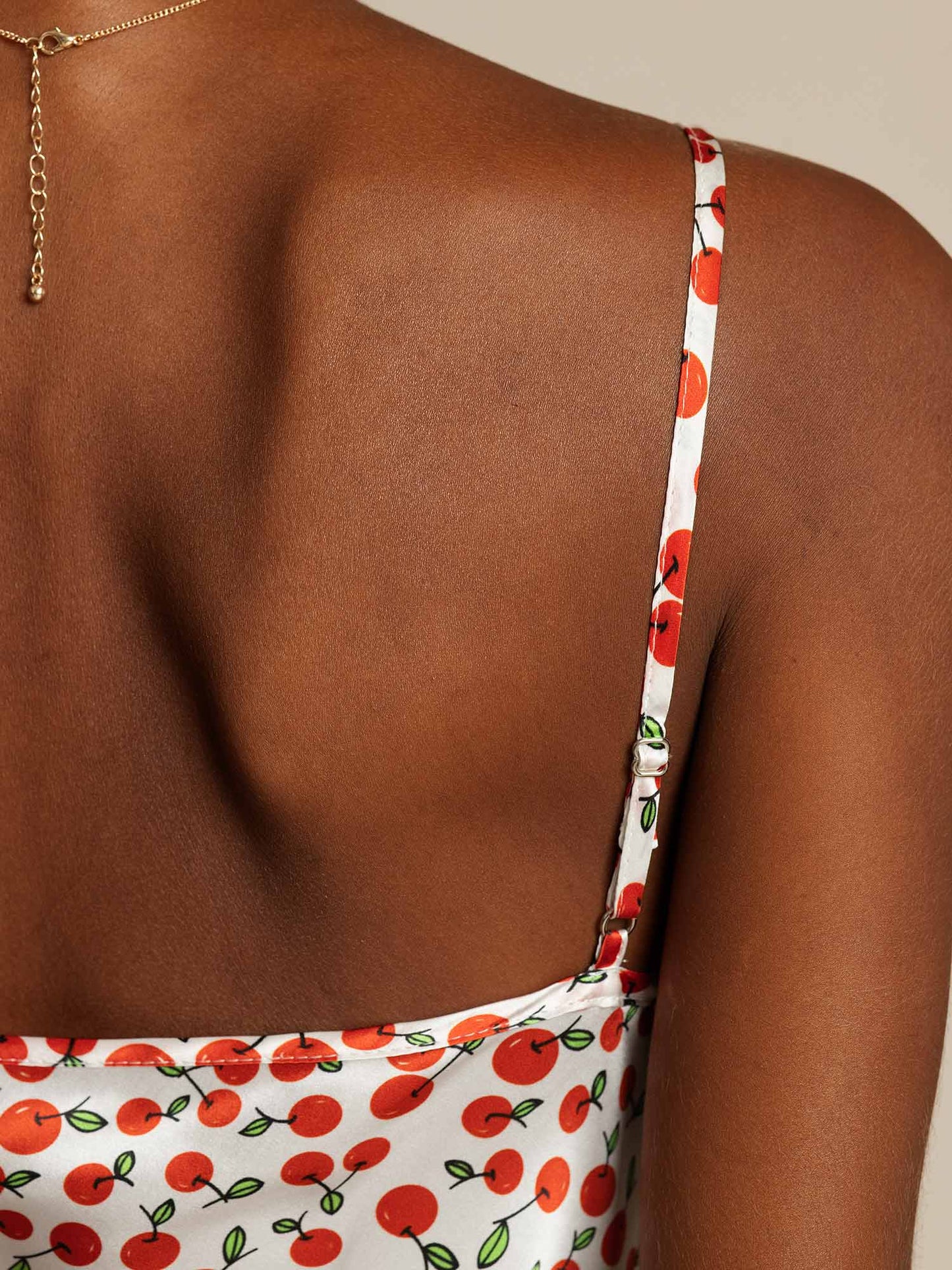 Rosstef Cherry Print Kısa Mini GİYİM