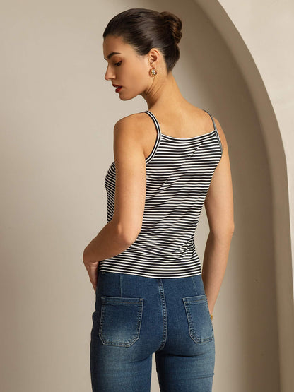Rosstef Çift Cebeli Süt Kumaş Tank Top