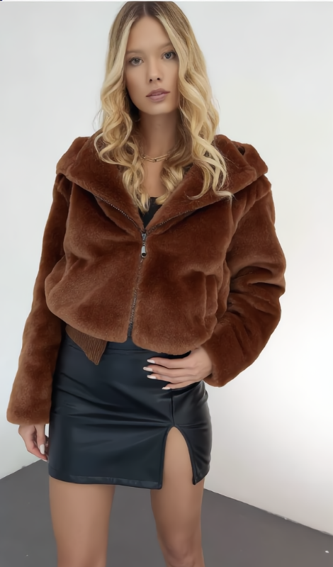 Midnight Rocker Peluş Ceket