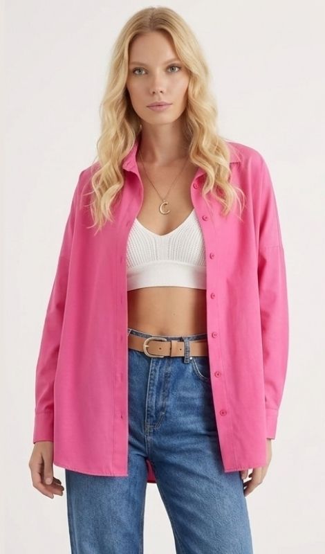 Cloudy Oversize Poplin Gömlek