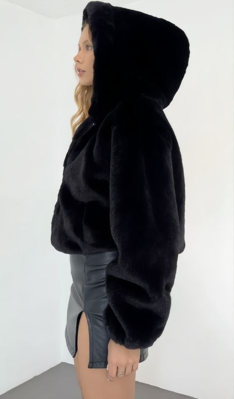 Midnight Rocker Peluş Ceket