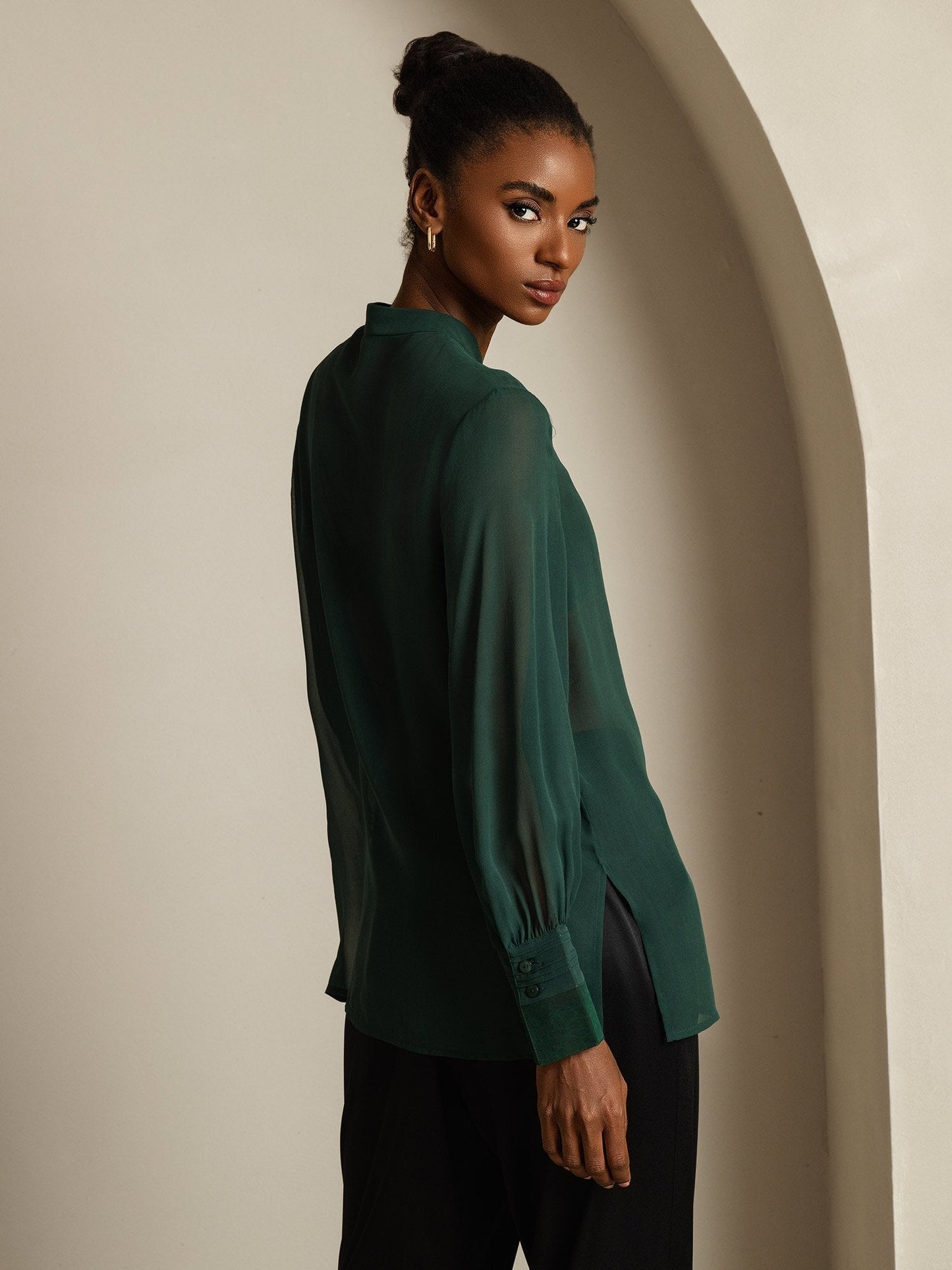 Rosstef Pure Silk Uzun Kollu Çekmece Şirt