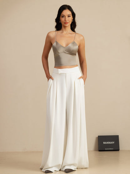 Rosstef Silk Crop Top: Güçlü ve Çıkarıcı V-Kol Çamaşır