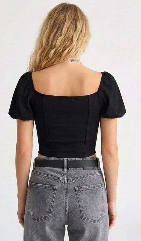 Asimetrik Dekolteli Body