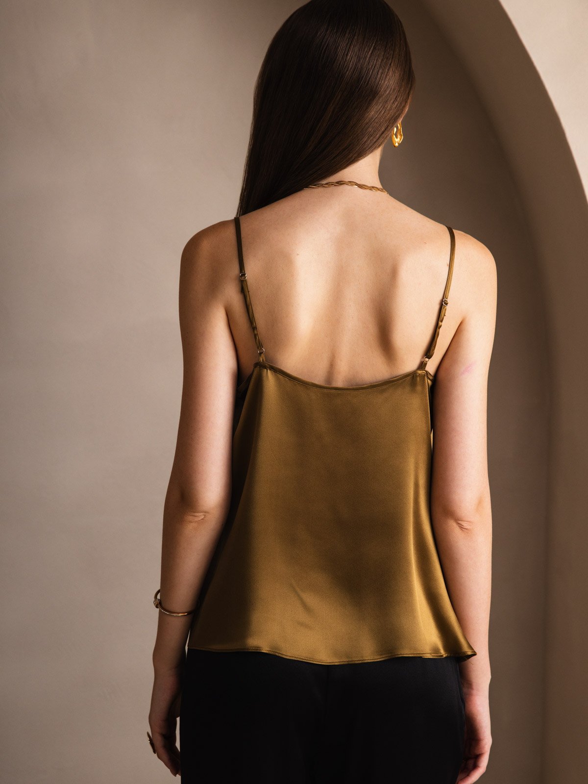 Rosstef 19Momme Süt Sövgüler Cowl Neck Camisoles