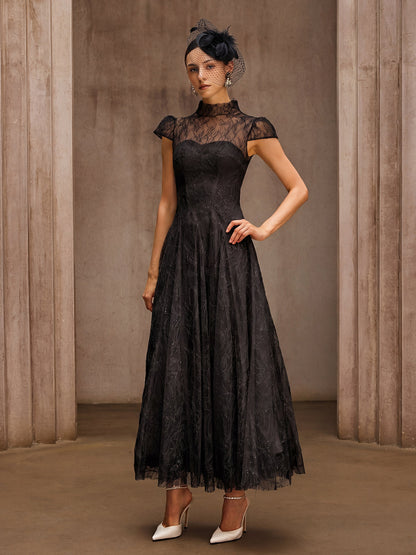 Rosstef Sequin Lace Midi Dress