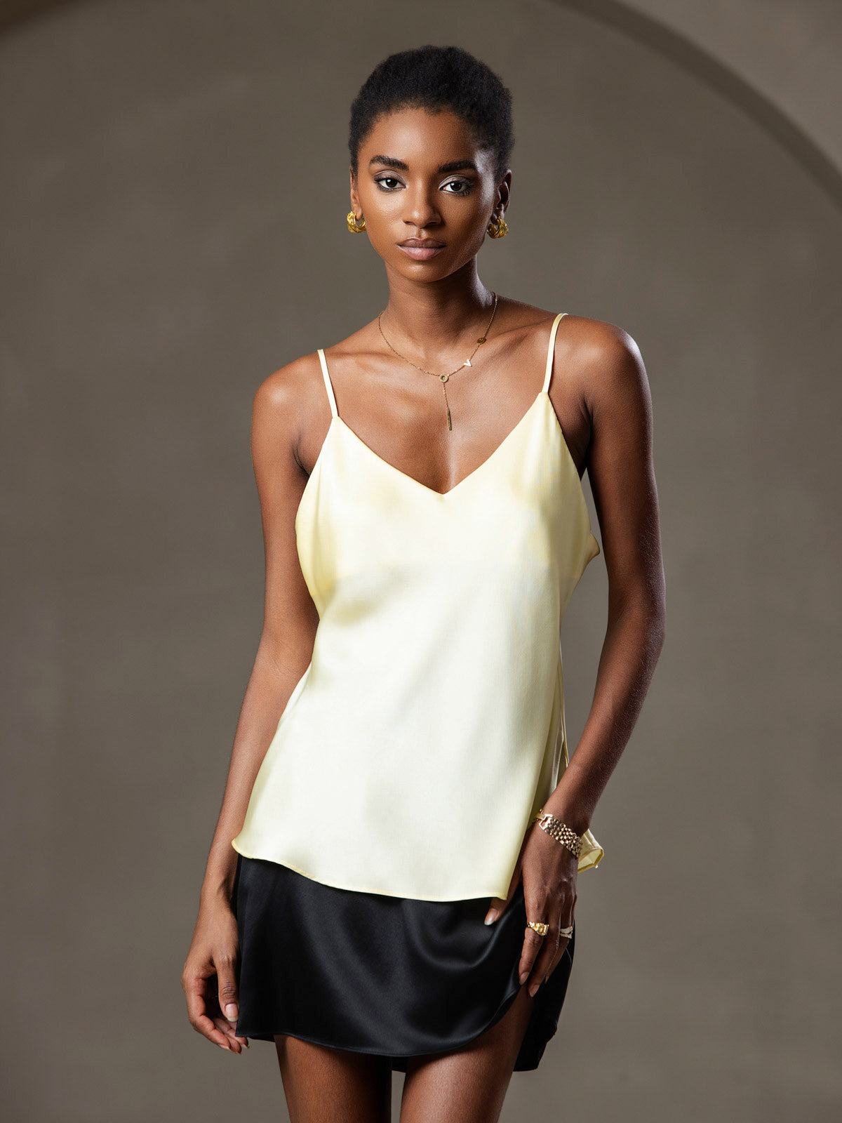Rosstef Pure Silk Spaghetti Strap Camisole