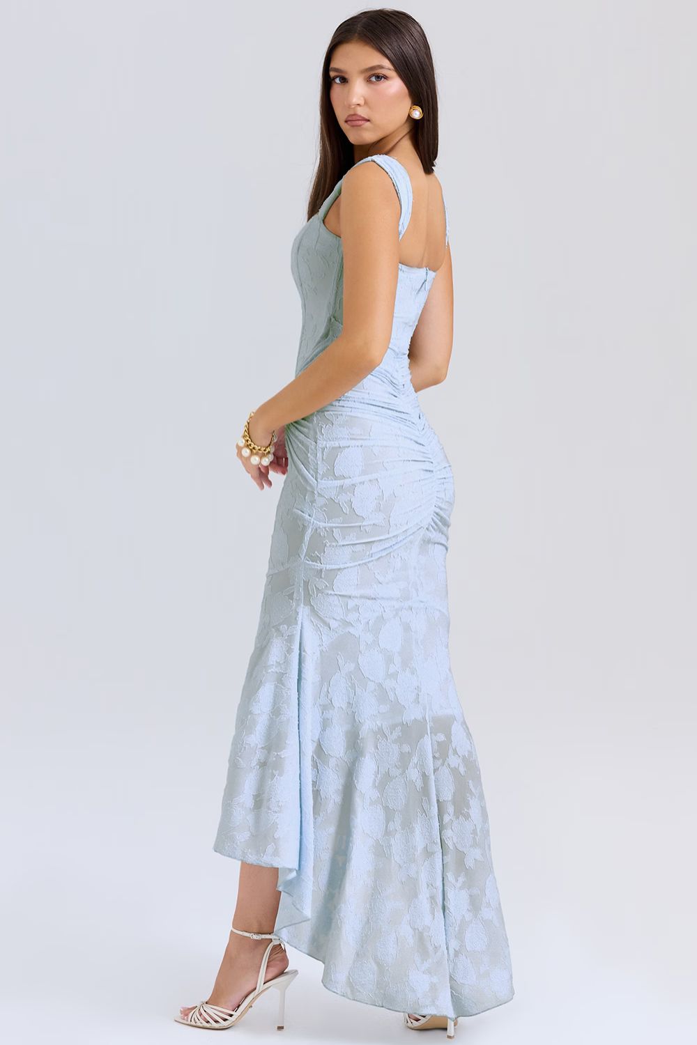 Katerina Dantel Midi Elbise