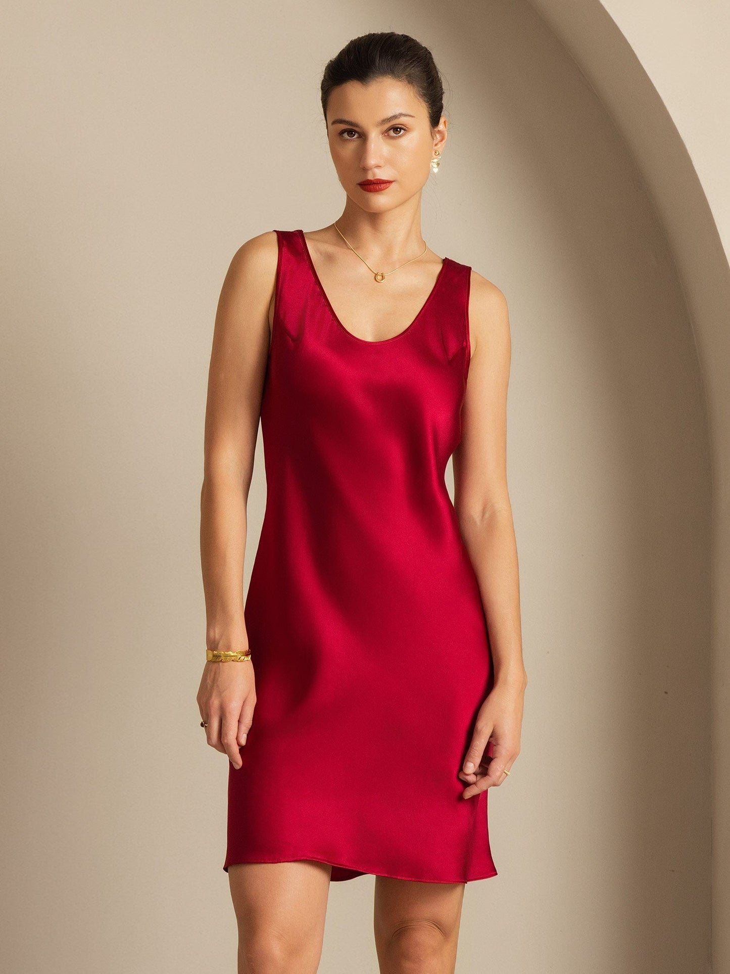 Rosstef 100% Mulberry Silk Kısa Etiketli Short Dress