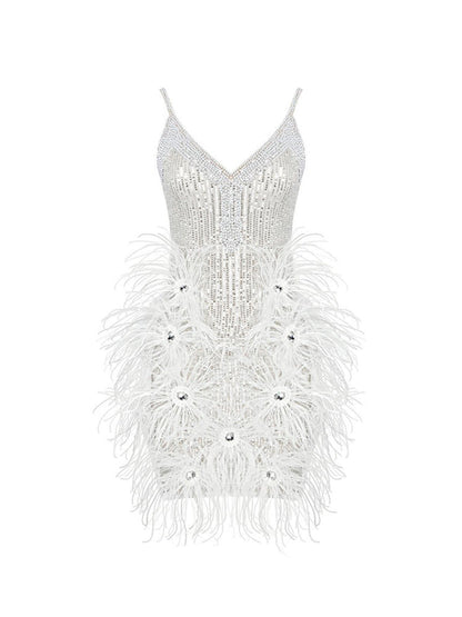 Rosstef Pearl Sequin Mini Dress