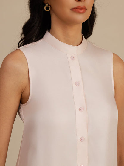 Rosstef Pure Silk Sleeveless Short Dress