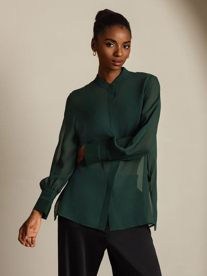 Rosstef Pure Silk Uzun Kollu Çekmece Şirt
