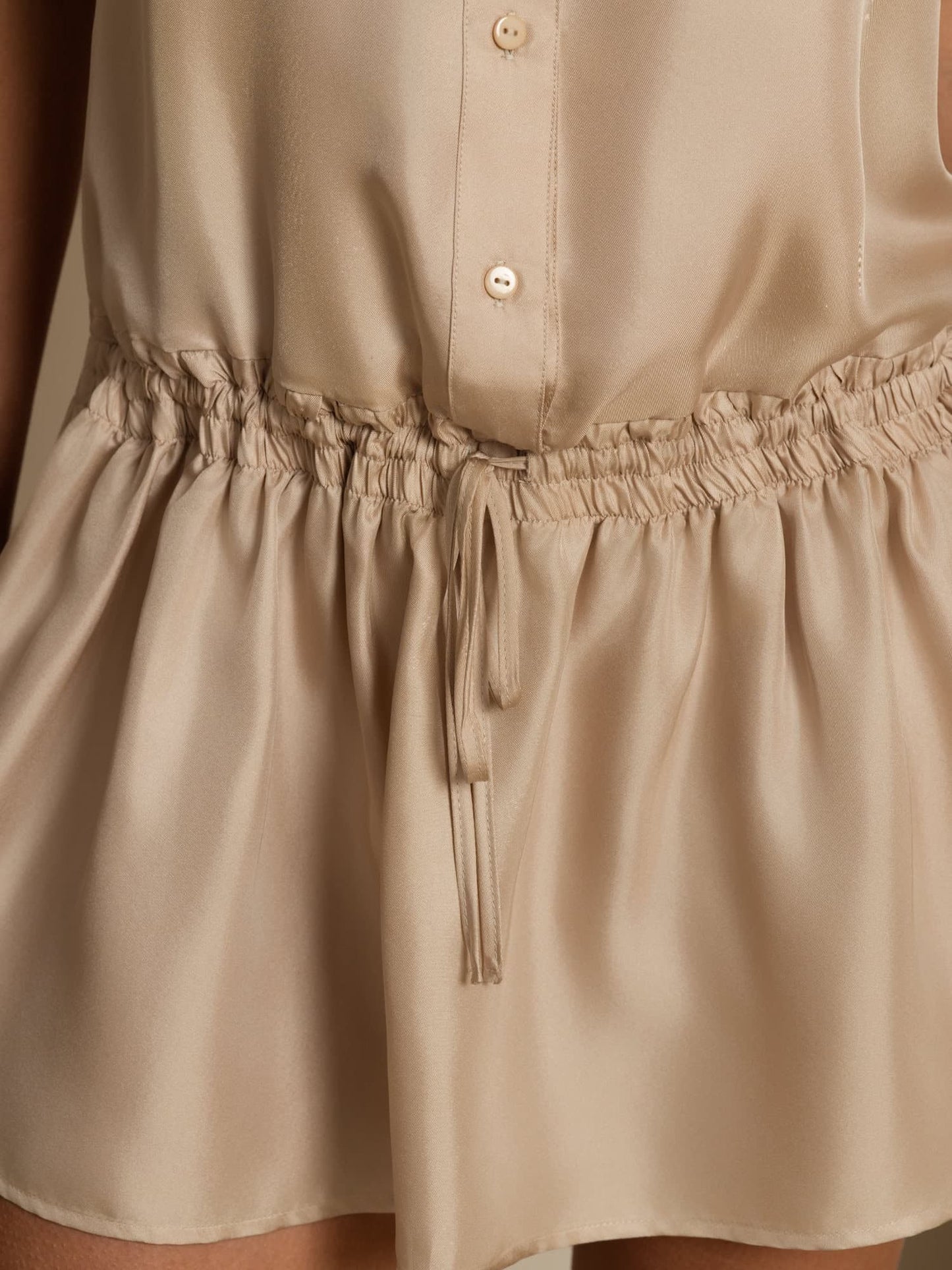 Rosstef Pure Silk Sleeveless Short Dress