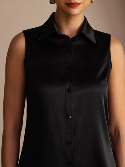 Rosstef Silk Sleevelsiz Çıkar Kollu Kadın Elbisesi