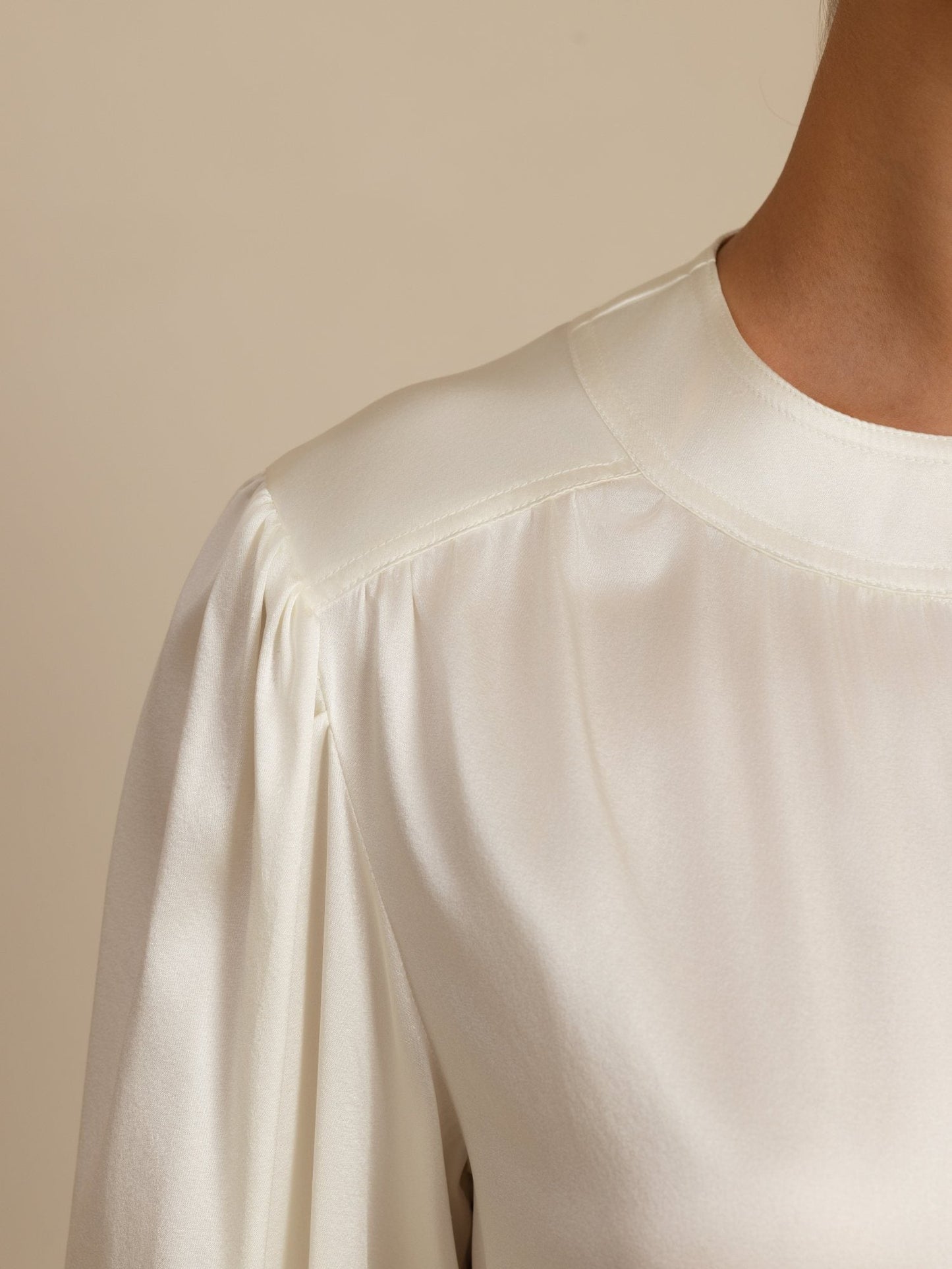 Rosstef 19Momme Stretch Silk Charmeuse Blouse