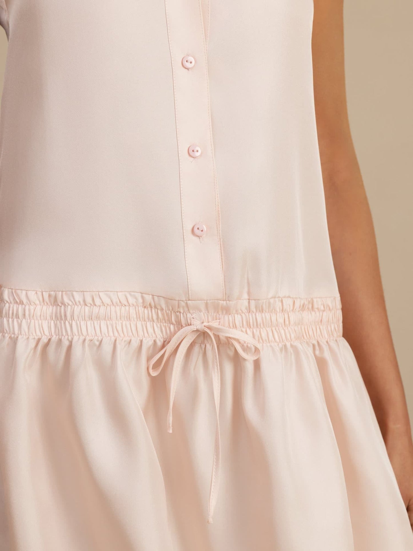 Rosstef Pure Silk Sleeveless Short Dress