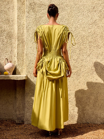 Alderyn Drawstring Maxi Dress
