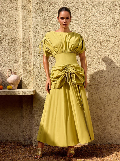 Alderyn Drawstring Maxi Dress