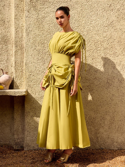 Alderyn Drawstring Maxi Dress
