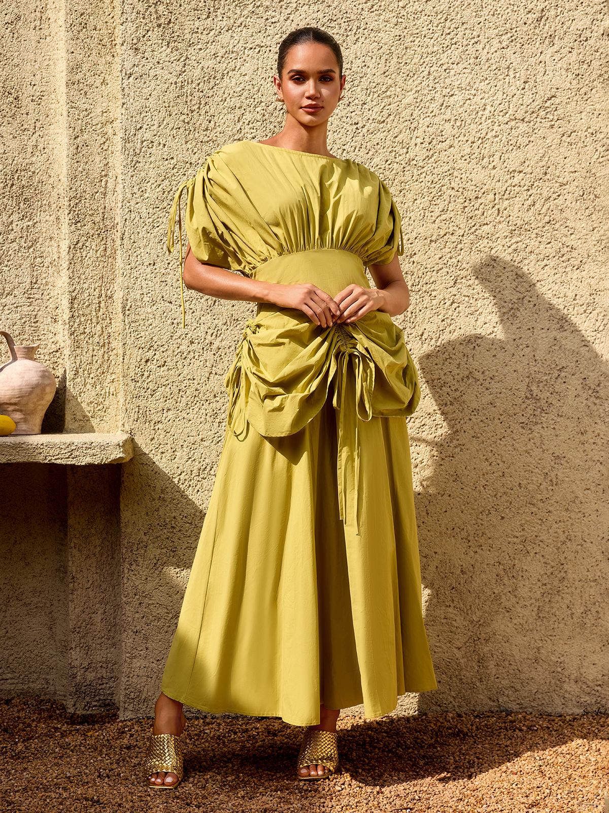 Alderyn Drawstring Maxi Dress