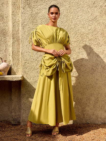 Alderyn Drawstring Maxi Dress