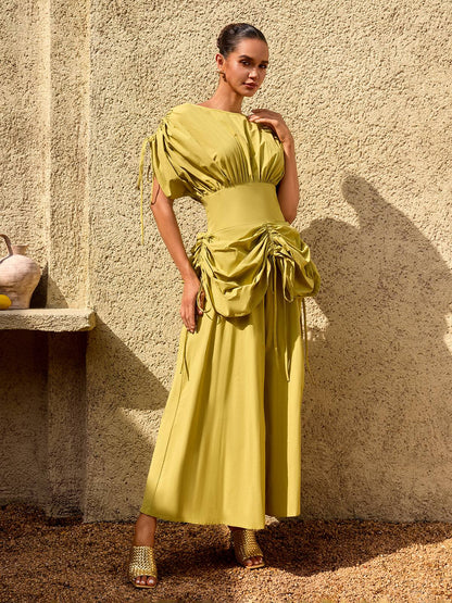 Alderyn Drawstring Maxi Dress