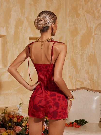 Rosstef Mini Etli Floral Print Düğme GİYİM