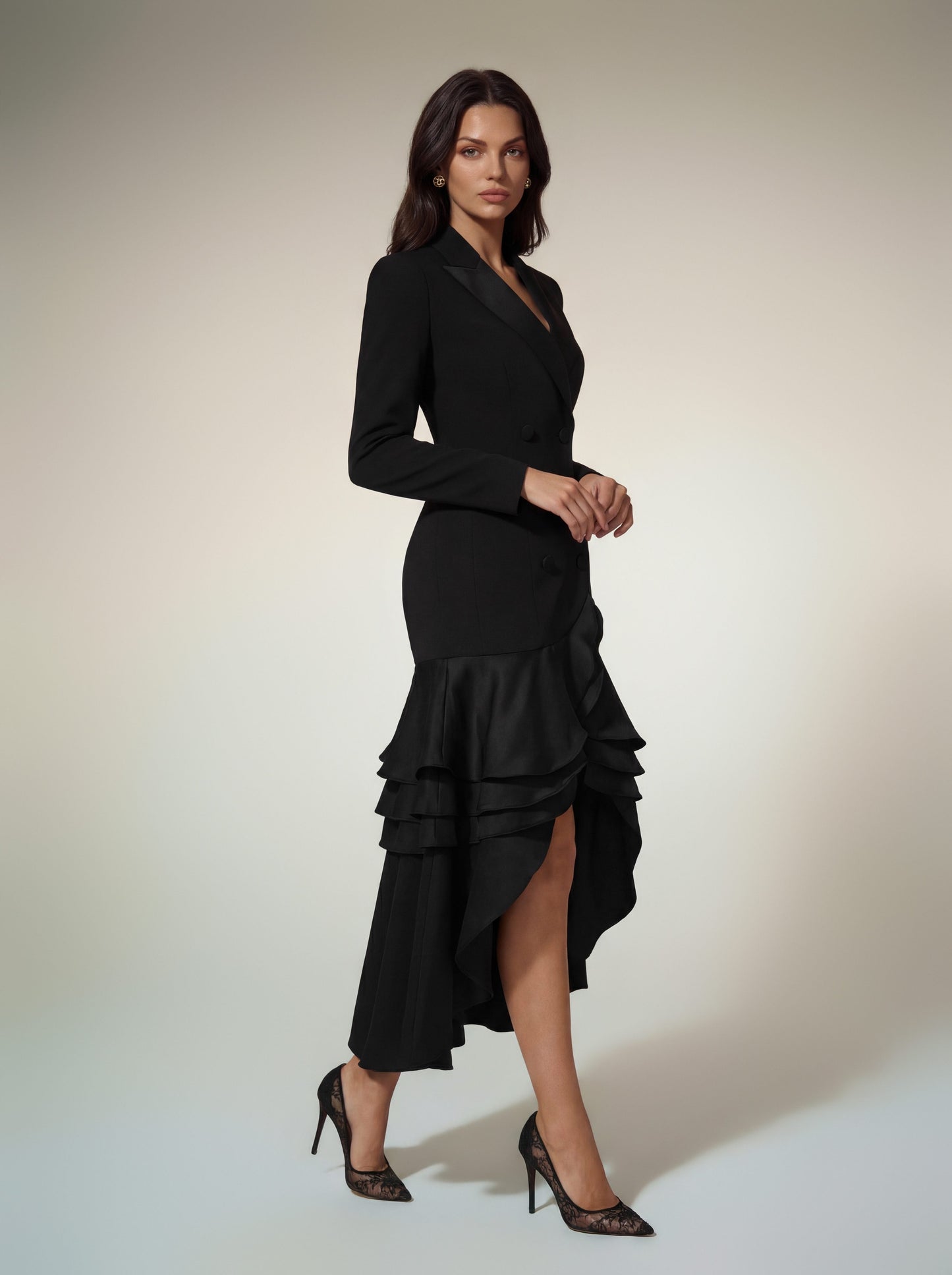 Alucia Long Sleeve Blazer Dress