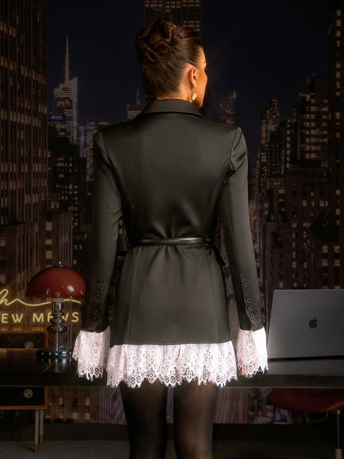 Anitra Collar Lace Blazer