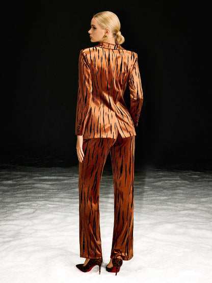Baroness Printed Blazer Set