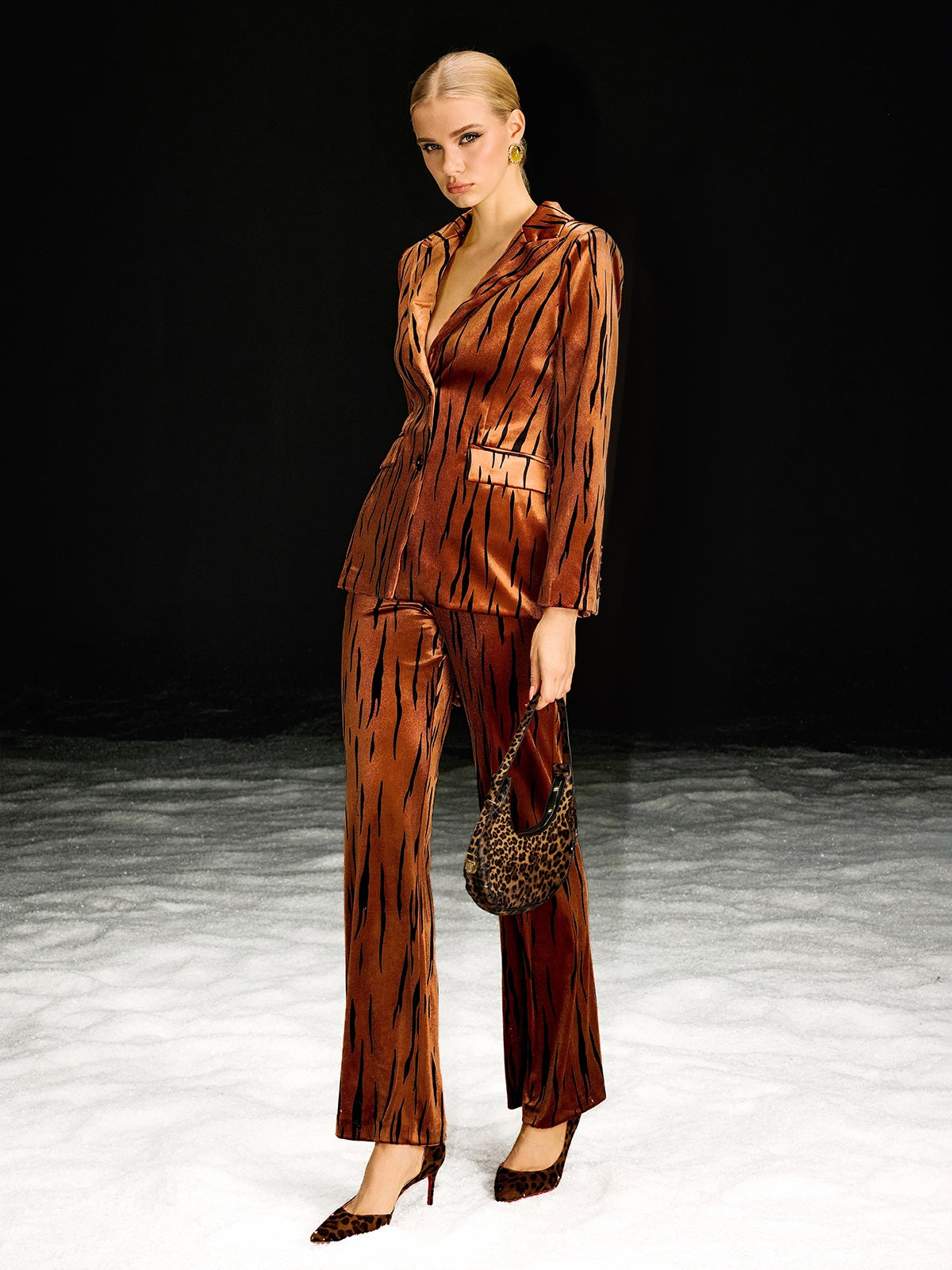 Baroness Printed Blazer Set