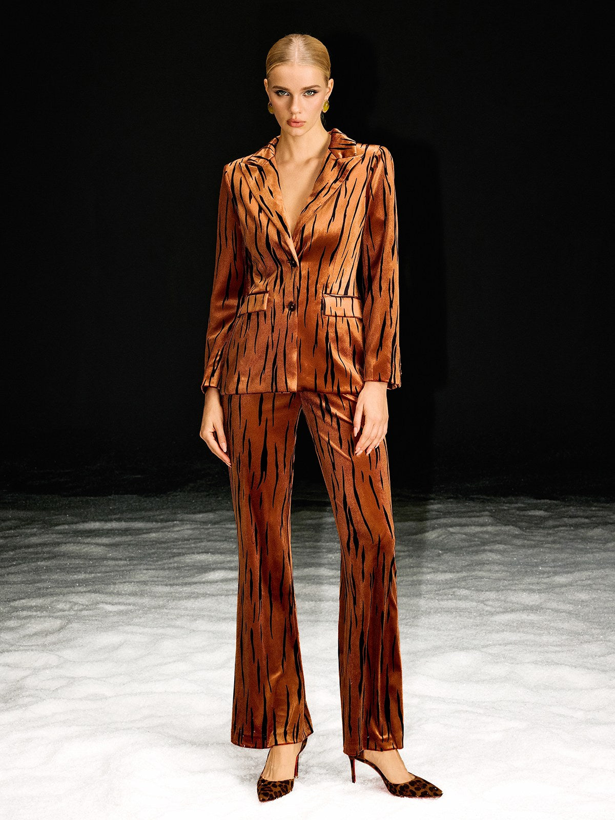 Baroness Printed Blazer Set
