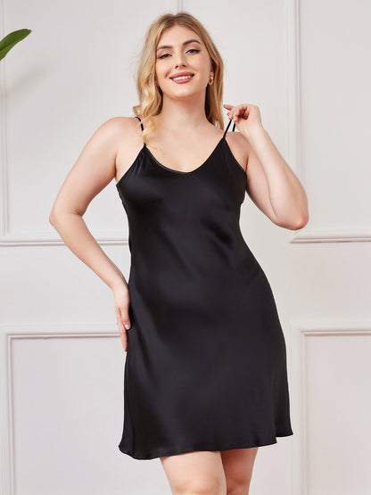 Rosstef Plus Size Pure Silk Sexy Chemise