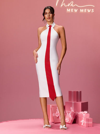 Rosstef Halterneck Bandage Midi Gündemlik
