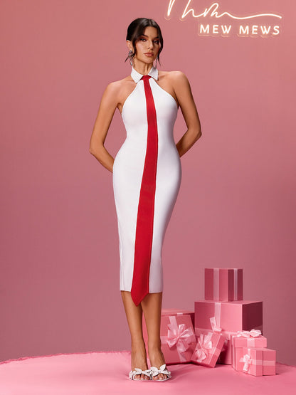 Rosstef Halterneck Bandage Midi Gündemlik