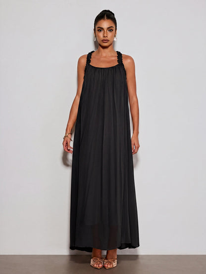 Calvyn Fungus Maxi Dress In Black