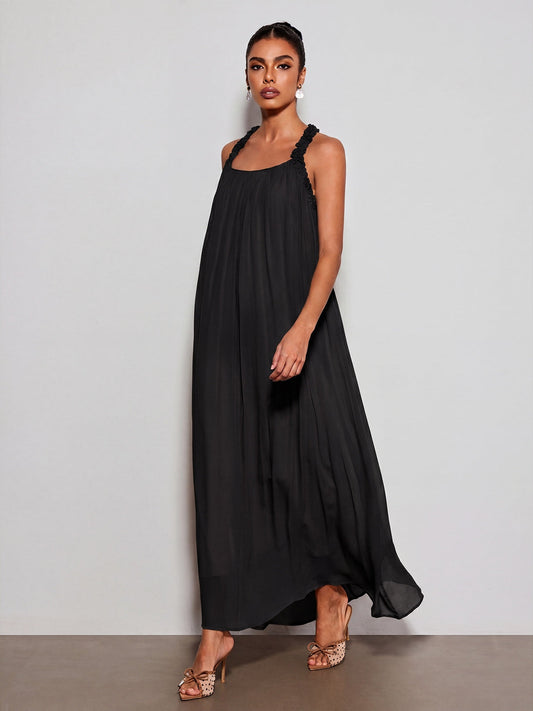 Calvyn Fungus Maxi Dress In Black