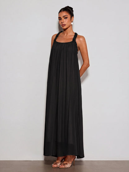 Calvyn Fungus Maxi Dress In Black