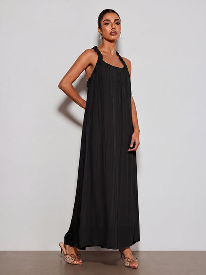 Calvyn Fungus Maxi Dress In Black