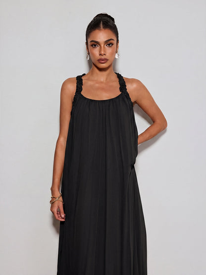 Calvyn Fungus Maxi Dress In Black