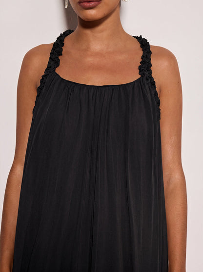 Calvyn Fungus Maxi Dress In Black