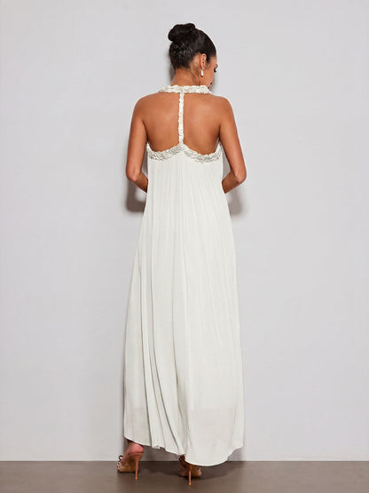 Calvyn Fungus Maxi Dress In White