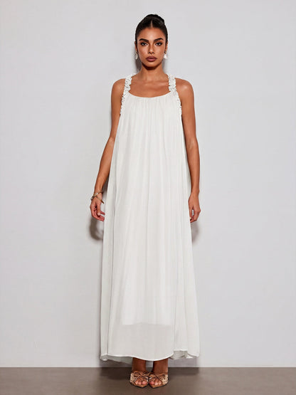 Calvyn Fungus Maxi Dress In White