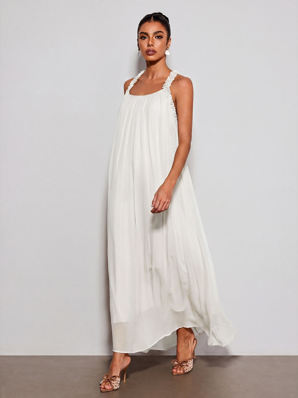 Calvyn Fungus Maxi Dress In White
